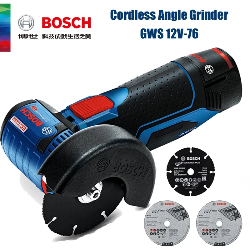 Power Tools Professional - Bosch GWS 12V-76 Professional Smerigliatrice Angolare